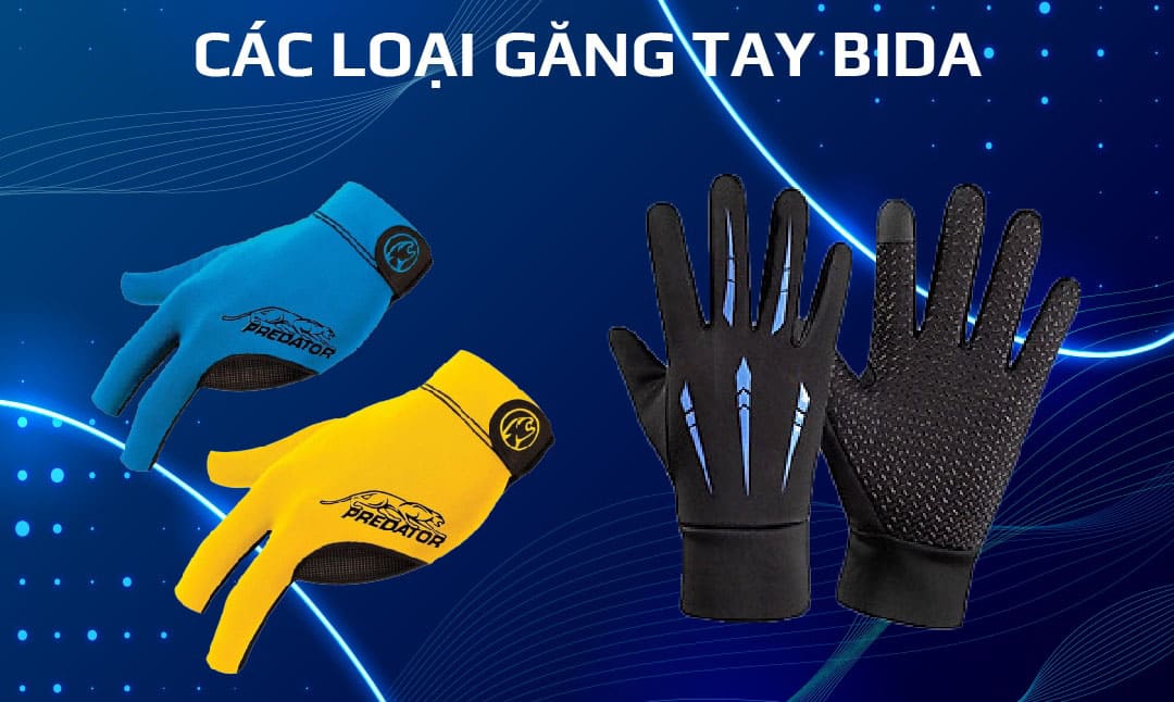 Phân loại bao tay bida Phân loại bao tay bida