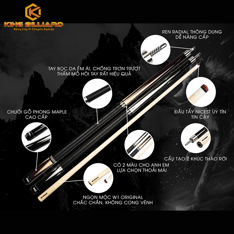 Đặc điểm nổi bật của gậy Wolf AP Đặc điểm nổi bật của gậy Wolf AP